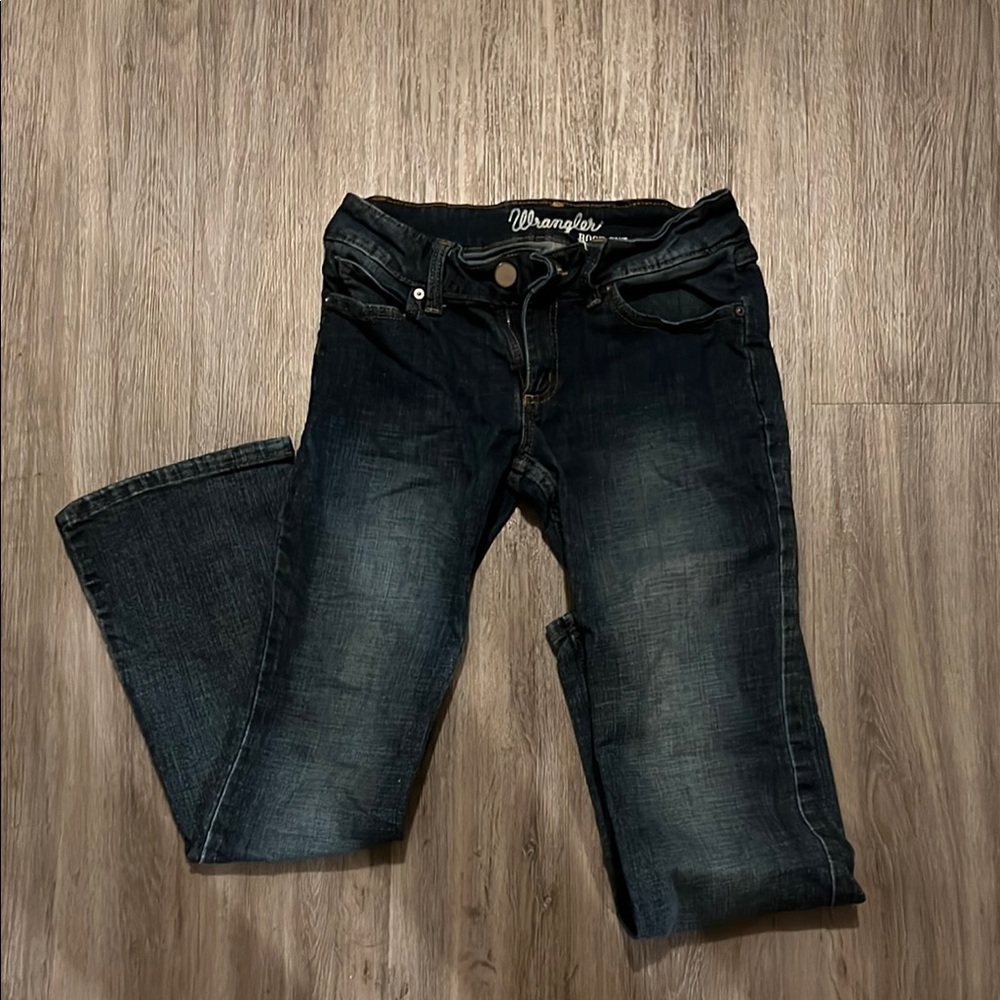 Wrangler Blue Boot Cut Jeans Classic Style
